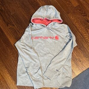 Carhartt Heather Gray Performance Hoodie Boys size M (8-10)